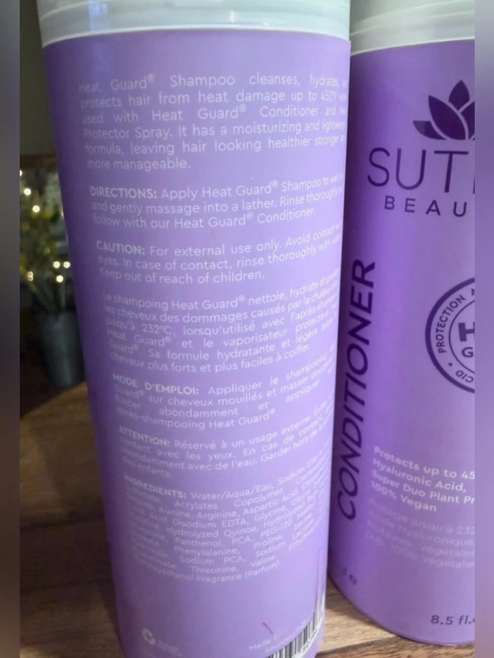Sutra Beauty  Heat Guard Shampoo & Conditioner Set New